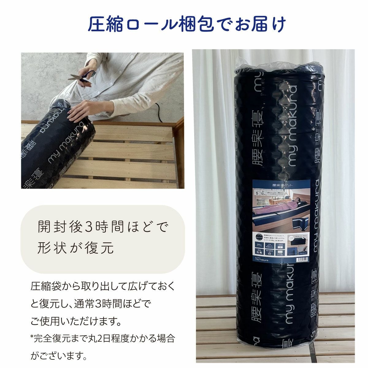 腰楽寝マットWプロファイル （S/SD/D）厚み12cm 送料無料【WEB限定
