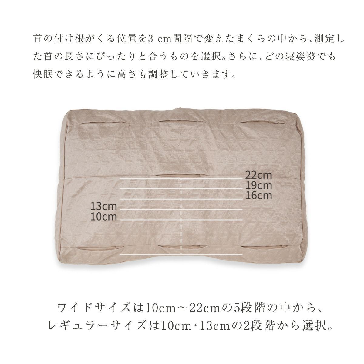 オーダーメイド首肩楽寝マイ枕 七つ星モデル レギュラーサイズ お