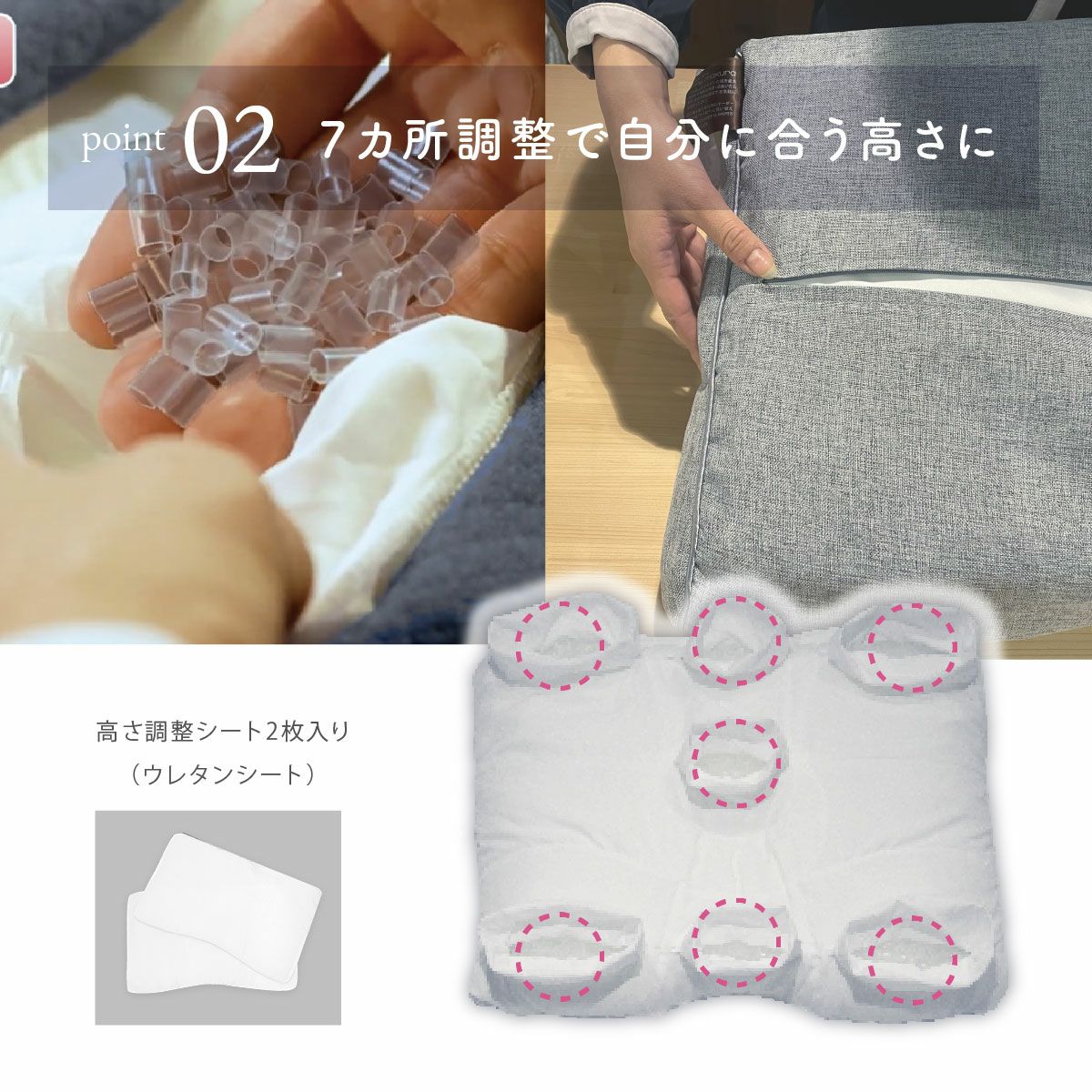 実店舗で人気No.1】首肩楽寝枕DX グレー｜眠りの専門店マイまくら