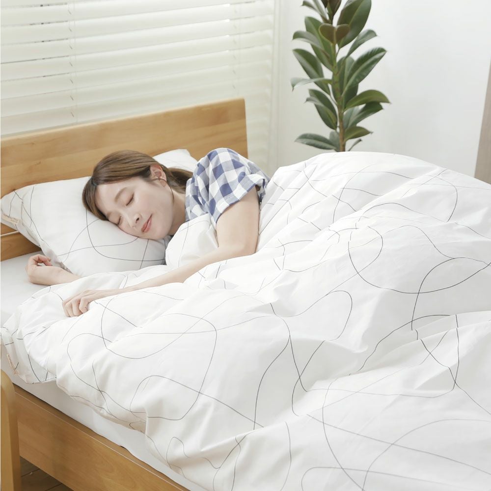 掛けふとんカバー ライン柄 シングルロングサイズ｜眠りの専門店マイまくら
