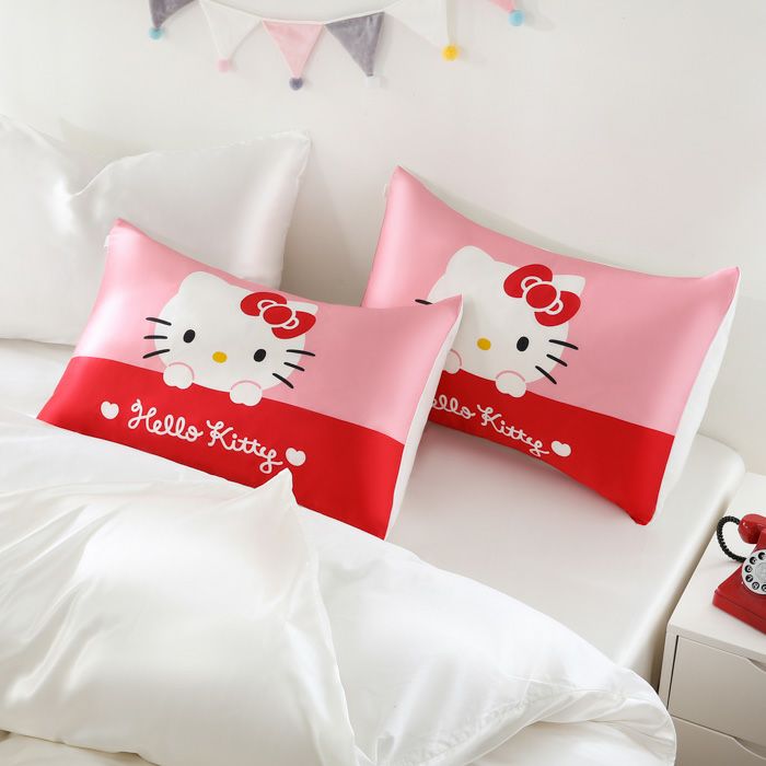 シルクまくらカバー ハローキティ 43×63cm｜眠りの専門店マイまくら