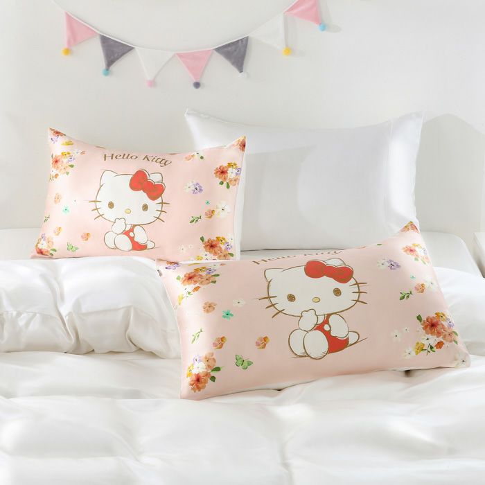 シルクまくらカバー ハローキティ 43×63cm｜眠りの専門店マイまくら
