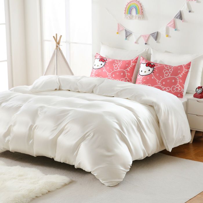 シルクまくらカバー ハローキティ 43×63cm｜眠りの専門店マイまくら