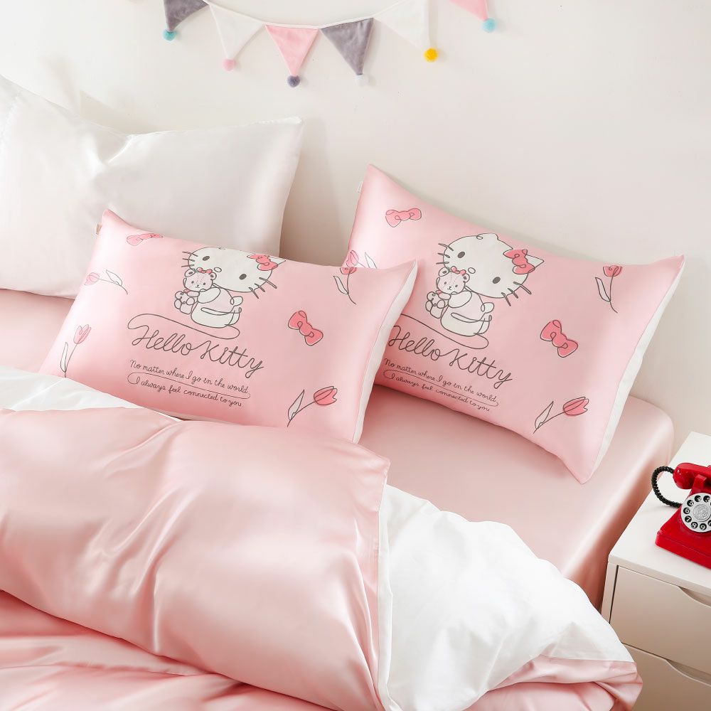 シルクまくらカバー ハローキティ 43×63cm｜眠りの専門店マイまくら