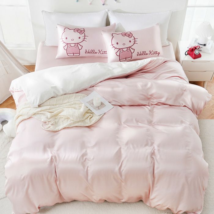 シルクまくらカバー ハローキティ 43×63cm｜眠りの専門店マイまくら