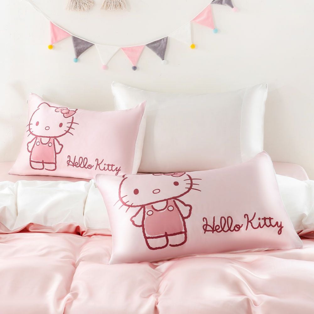 シルクまくらカバー ハローキティ 43×63cm｜眠りの専門店マイまくら