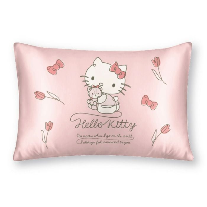 シルクまくらカバー ハローキティ 43×63cm｜眠りの専門店マイまくら
